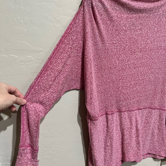 Free People We The Free Womens Londontown Thermal in Pink, Size Small - Picture 8 of 8